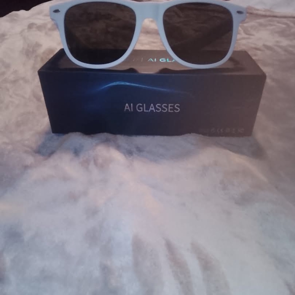 AI Glasses White Wearable Electronics